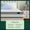 6 Inch Spring Sensation Hybrid Mattress [New Version], Medium Firm Feel, Fiberglass Free, Mattress in A Box, Twin 5