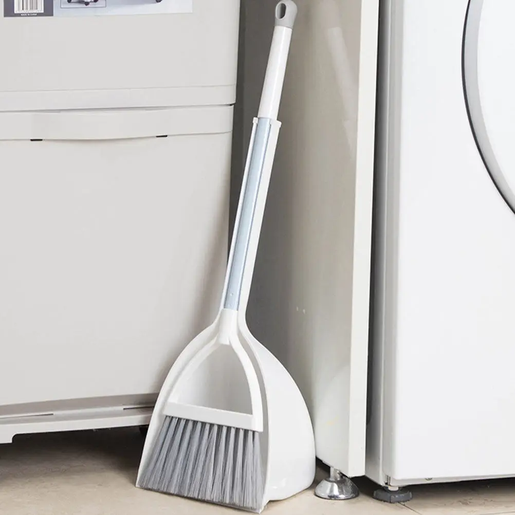 1세트 용 빗자루와 쓰레받기 세트 소형 청소 도구, 역할놀이, 가정 학습 활동,  교육용