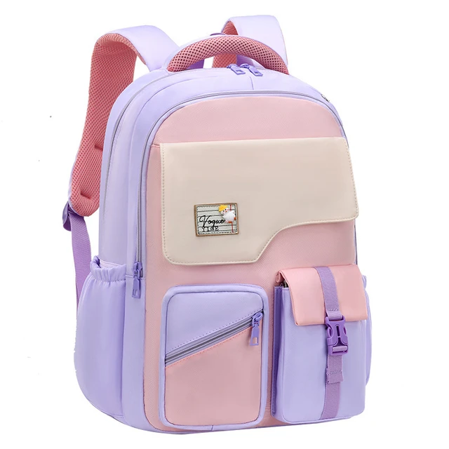 Cartoon Monster Children School Back Pack for Girls Boys Orthopedic  Schoolbag Waterproof Primary School Students Backpack Purple - AliExpress