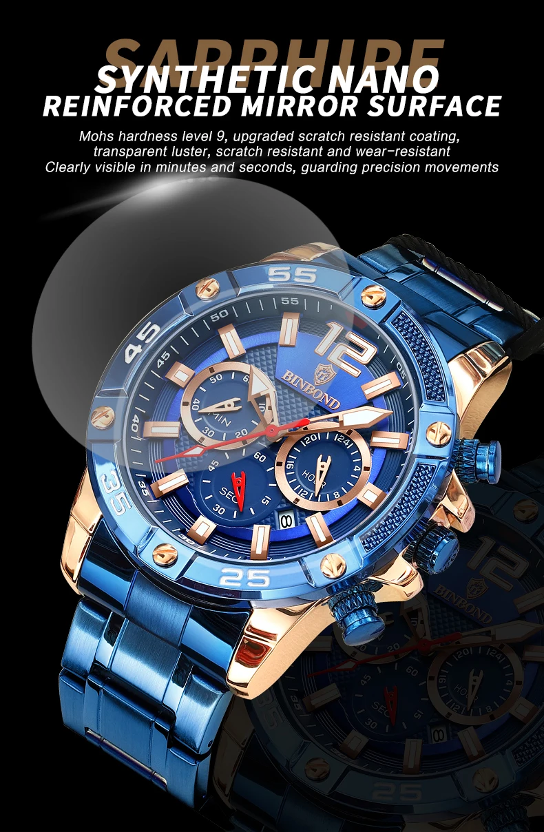BINBOND B9798 Men's Watch description image 4