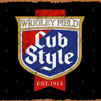 레트로 틴 사인 큐브 스타일 빈티지 시카고 빈티지 재미있는 노벨티 금속 사인, 남자 동굴 유머러스 사인 영화 음악 바 아트 포스터 R