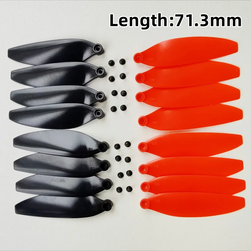 

8PCS 71mm Drone Props Blade Replacement Light Weight Wing Fans Spare Parts Blades for Propellers Drone Quadcopter Accessories