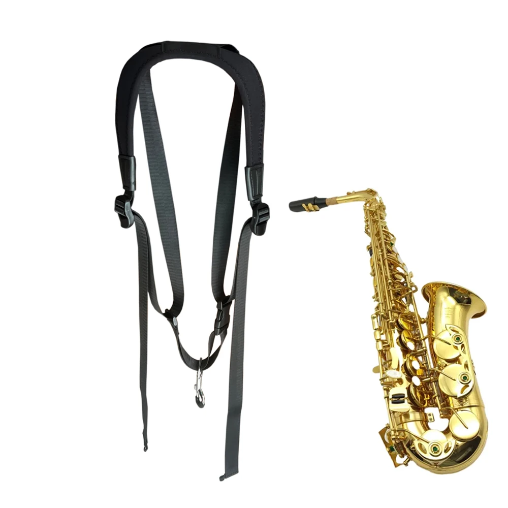

Новый ремень для саксофона кожаный ремешок с двумя плечами аксессуары для шеи Sax