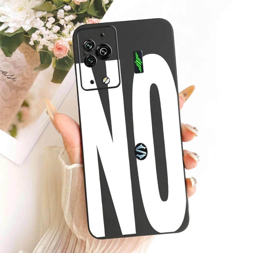 Cute Cat & Butterfly Design Silicone Case - Black Shark 5 Pro