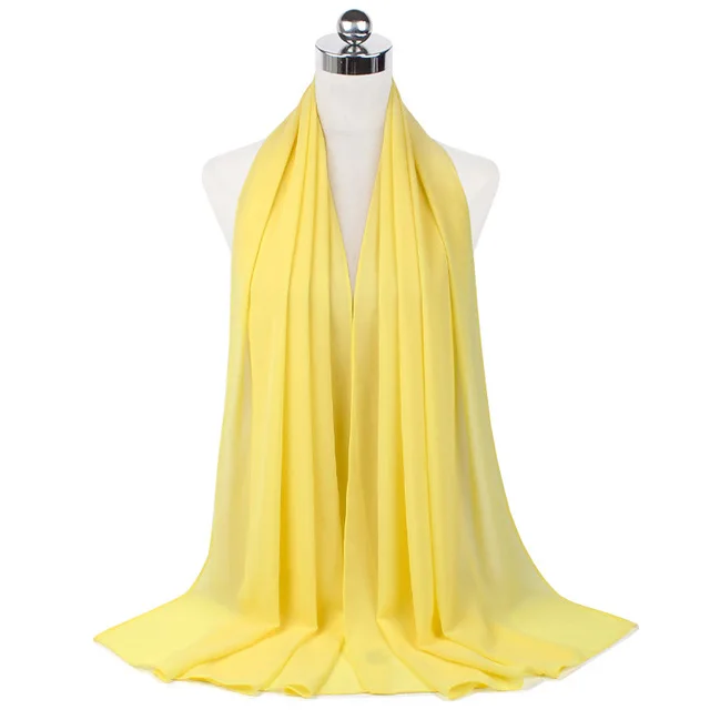 Femmes musulmanes en mousseline de soie Hijab châles écharpe Modal coton Jersey Hijabs plaine douce pour femme musulman Voile bandeau 70*180 cm islamique