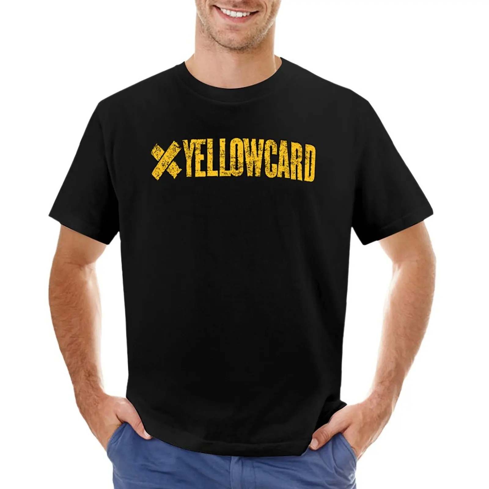 

Yellowcard Classic T-shirt summer clothes blacks summer tops Aesthetic clothing t shirts for men graphic