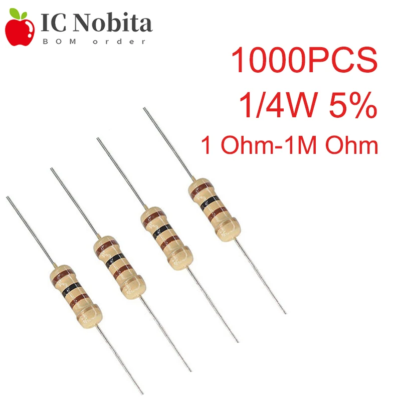 RS PRO 220 Carbon Film Resistor 0.25W ± 5% RS