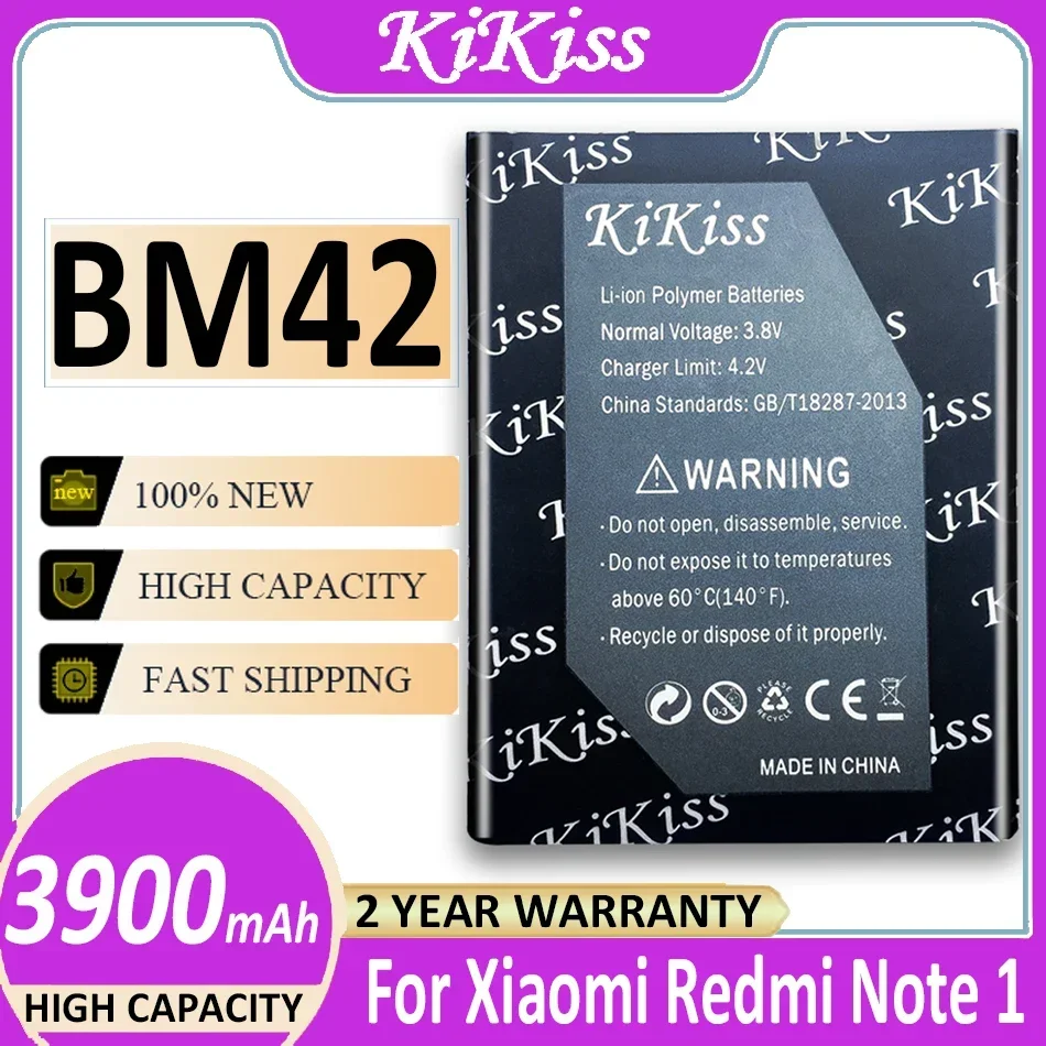 

Аккумулятор BM42 BM 42 на 3900 мА · ч для Xiaomi Redmi Note/Xiaomi Redmi Note 4G
