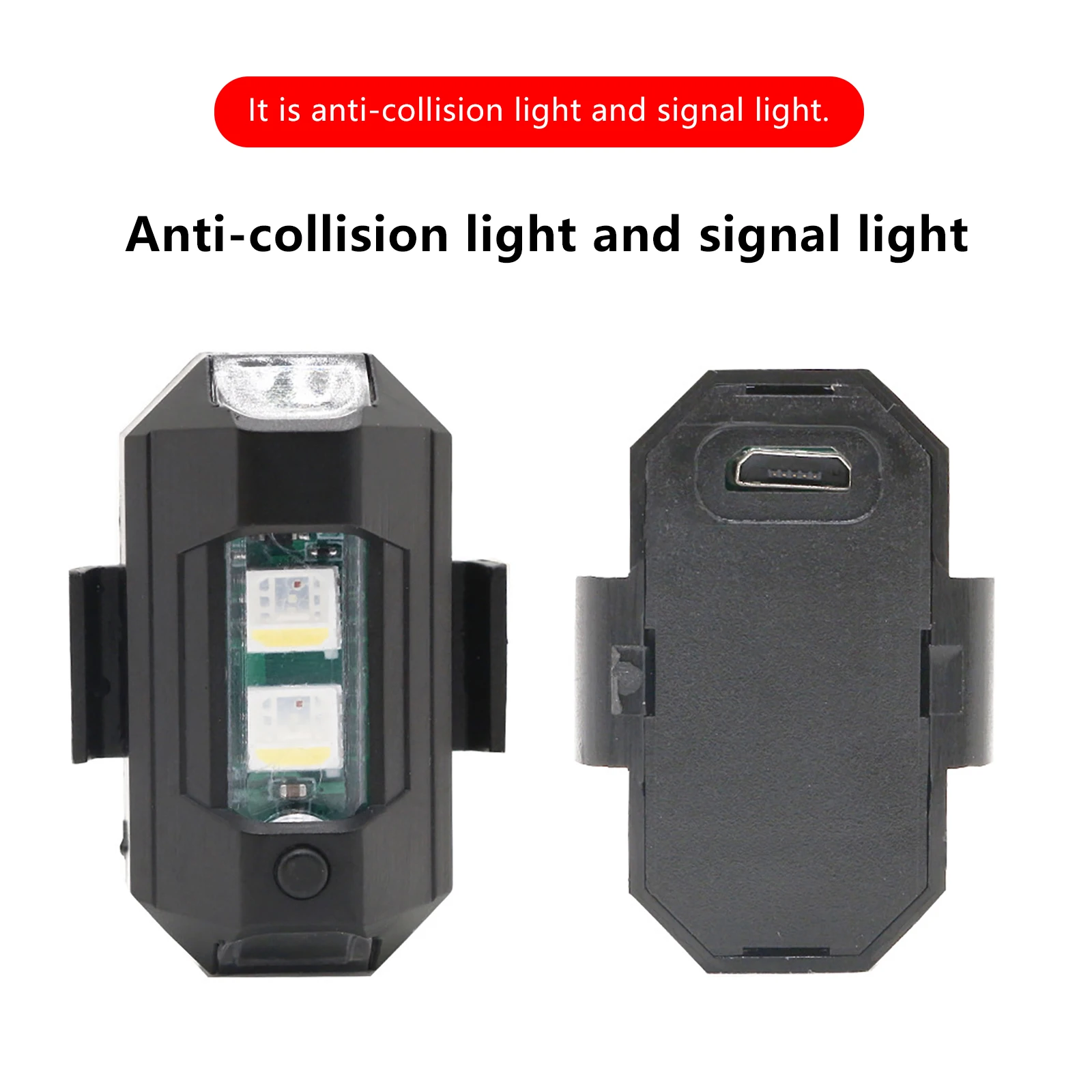 Installation du feu clignotant LED USB 7 couleurs sur un vélo, améliorant la sécurité et la visibilité nocturne.