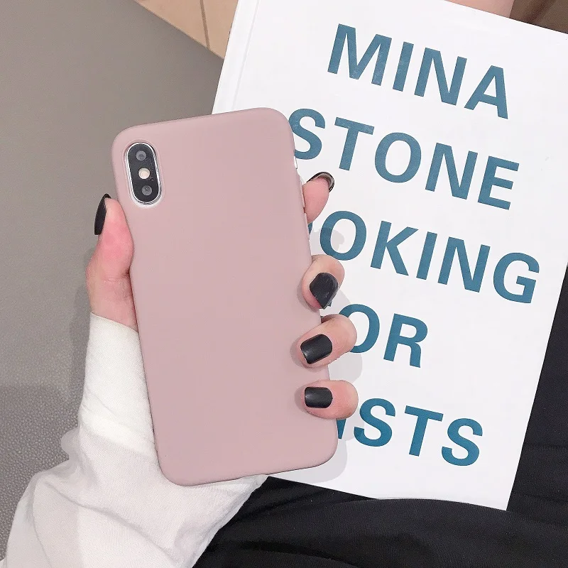 Vibrant Silicone Candy Color Soft Phone Case Cover