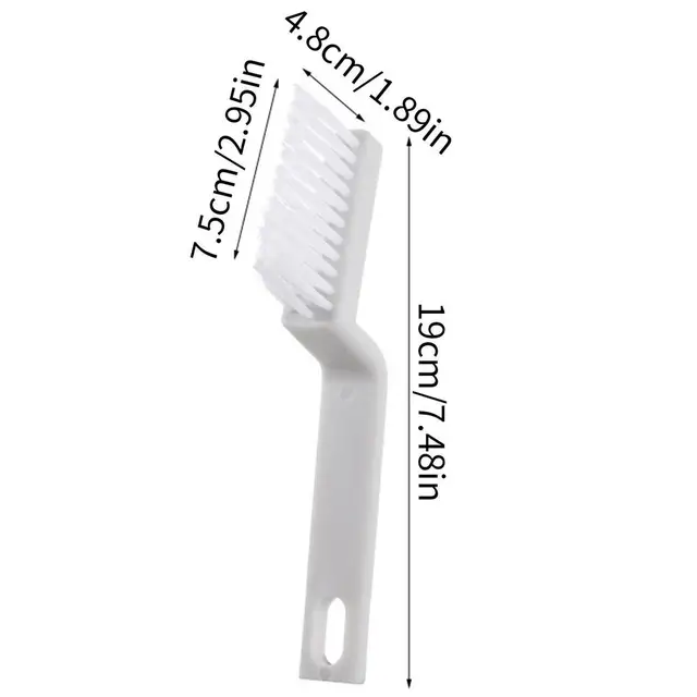 Spazzola Per Angoli MR.SIGA - Set 2 Pezzi Con Manico Ergonomico Per Pulizia Profonda