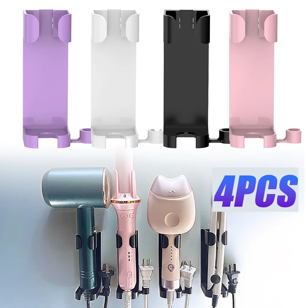 컬링 헤어 스트레이트너 거치대 컬링 트레이 후크, 벽걸이 헤어 드라이어 정리함 후크, 욕실 가정 용품  Best5