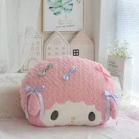 Sanrio Pink My Melody Pillow Car Office Headrest Waist By Lamb Pillow Blanket Car Pillow Cute Cartoon Cushion Neck Protection. 2
