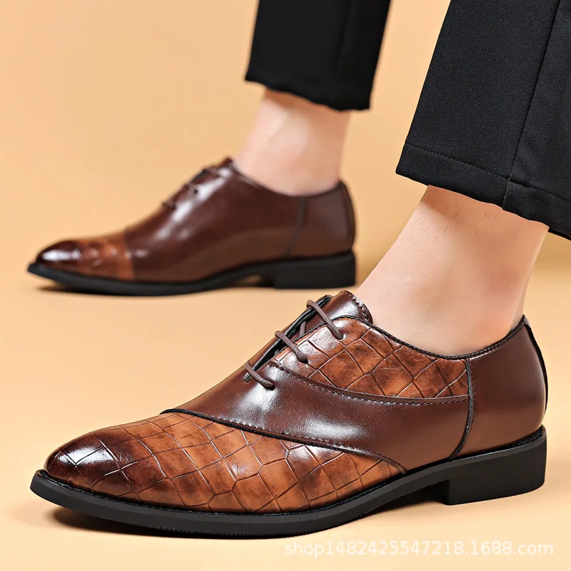 Zapatos de vestir de diseñador para hombre, zapatos Oxford Retro