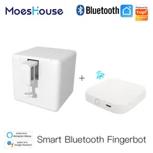 MoesHouse-interruptor inteligente con Bluetooth, pulsador de botón, aplicación Smart Life, Control por voz a través de Alexa, asistente de Google