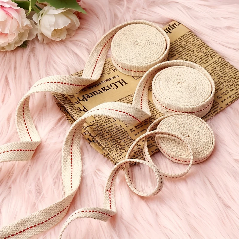 Handmade Braided Cotton Wick Kerosene Lamps Wick Replacement Oil Lamps Candle Burners Durable Emergency Lighting Fuel Accessory