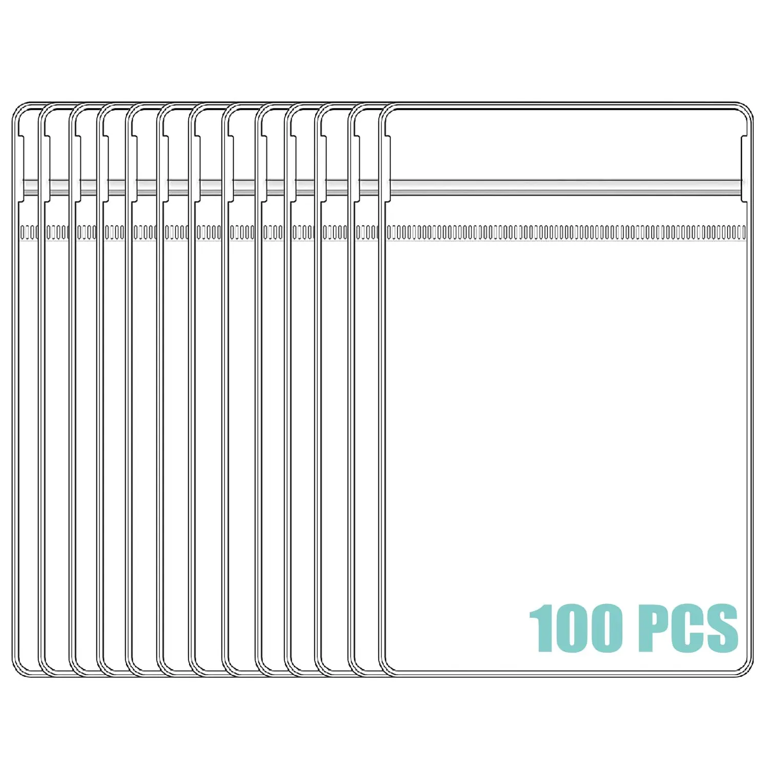 Description Picture 2 of itemJewelry Small Self-Sealing Plastic Zip Clear PVC Storage Bags for Storing Bracelets Rings Earrings Organizer (100PCS)