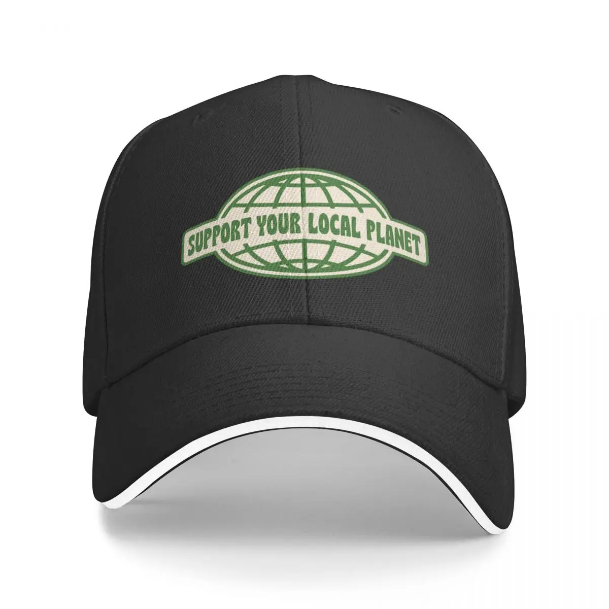 SUPPORT YOUR LOCAL PLANET Baseball Cap Luxury Hat Uv Protection Solar Hat Girl'S Hats Men's