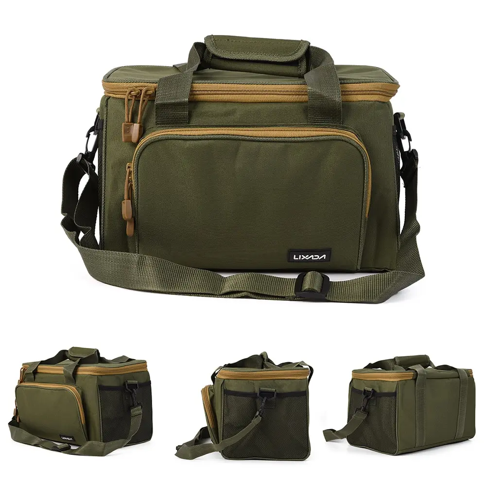 Sac épaule pêche homme Lixada rangement leurres - Accessoire matériel pêche sac à dos