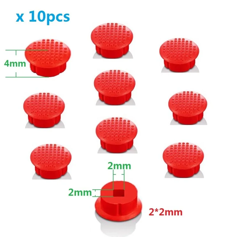 10 Pz 2Mm 2*2Mm Mouse Pointer Trackstick Guida Trackpoint Cappuccio Rosso Per Lenovo Thinkpad T460 T480 T490 E570 E580 P50 P72 X1 Carbon