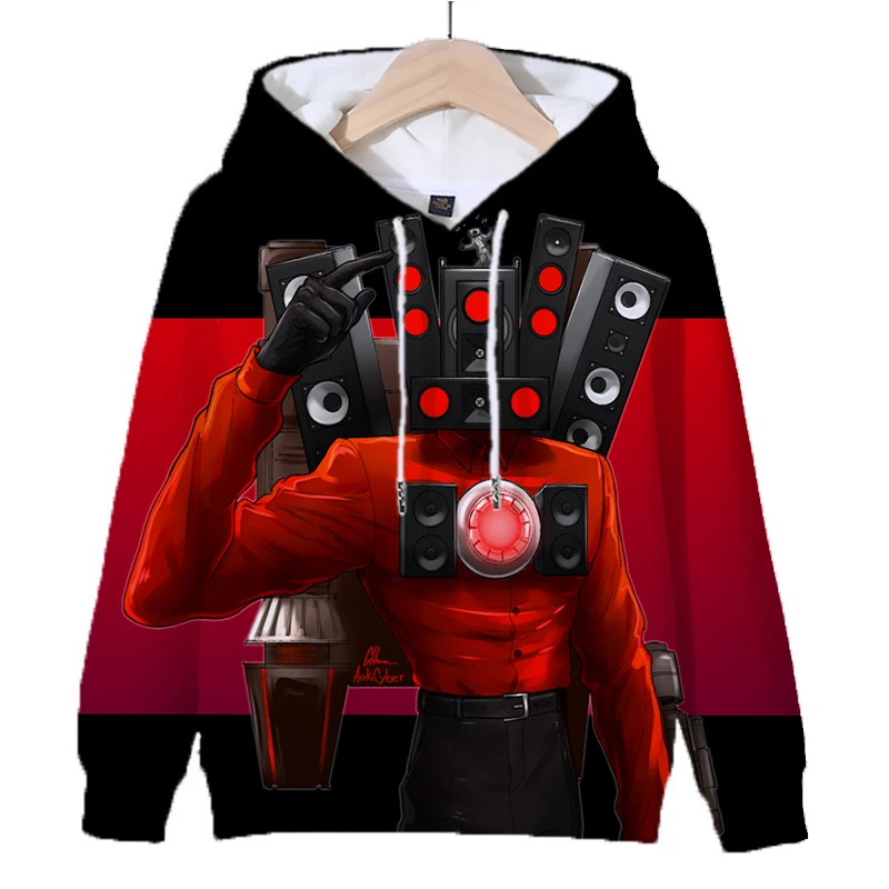 thumbnail image 1 of Sudadera con capucha con estampado 3D de dibujos animados de Skibidi Toilet, sudaderas con capucha informales de manga larga para hombre, ropa de calle, 1 of 5