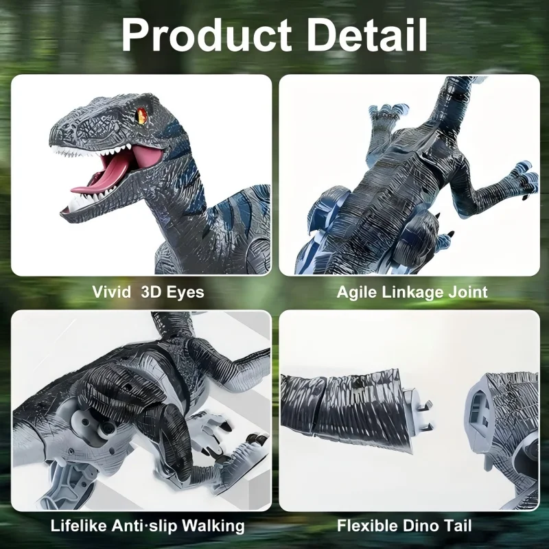 Remote Control Dinosaur Toys for Kids 3 4 5 6 7 8-12 - RC Toys with Roaring Sounds - Walking Robot Dinosaur Toy Gift for Boys Gi 3