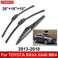 1/2/3/4/6PCS Car Wiper For TOYOTA RAV4 XA40 MK4 2013-2018 Front Rear Wiper Blades Brushes Auto Accessories 2014 2015 2016 2017 1