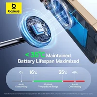 Baseus 22.5W 3-in-1 Wireless Charger Stand Qi2 15W Magnetic Fast Charging TEC Cooling For iPhone 16 15 14 AirPods Apple Watch - Image 4
