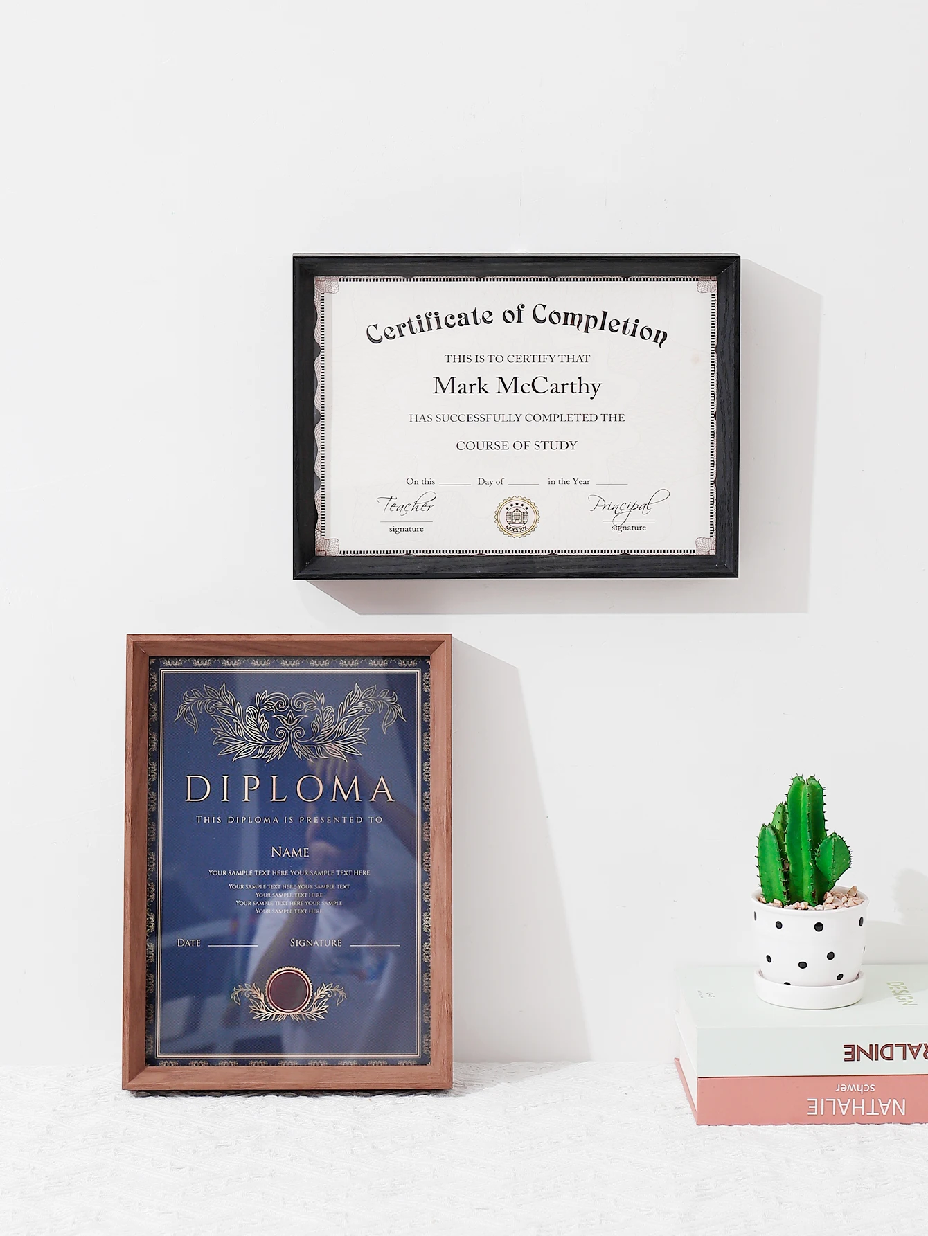 1PC A4 double-sided transparent display frame photo frame acrylic display holder display case for certificates diplomas display photos American business license file frame