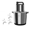 Stainless Steel 10L Electric Chopper Meat Grinders 1500W Food Processor Blender Kitchen Vegetable Chopper Meat Slicer Machines 1