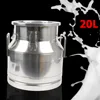 19442-0487ff.jpg 20L/ 5.25Gallon Stainless Steel Milk Can Wine Pail Bucket Tote Jug Rice Storage