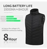 27 Zone Heating Vest Jacket Men's Winter USB Smart Electric Sleeveless Jacket Self-heating Clothes Women's Snow Warm Padded Coat 5