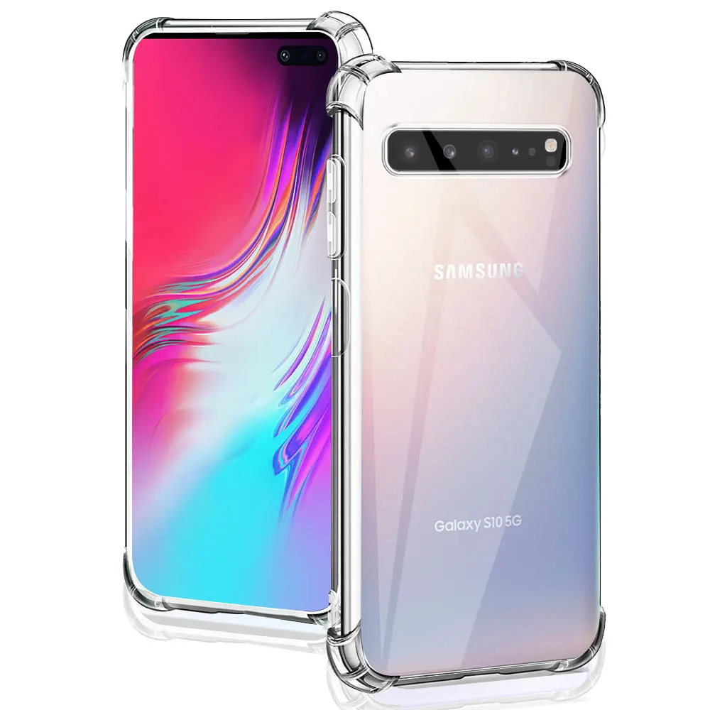 Shockproof Clear TPU Soft Silicone Transparent Airbag Phone Case Cover