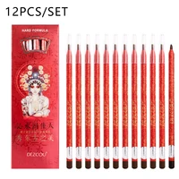 12PCS/Set Eyebrow Pencil Tattoo Waterproof Eye Brow Pencil Tint Cosmetics Makeup Long Lasting 6 Colors Eyebrow Tattoo Pen 1
