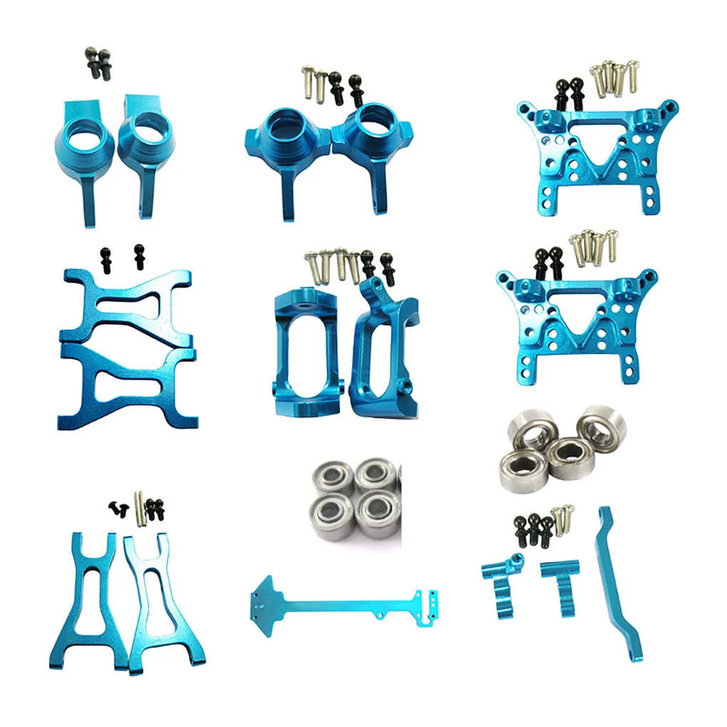 

18x Aluminum Alloy 1/18 Front Axle Assembly Kit For Wltoys 959B 969B 979B A959 A969 A979 RC Car Part RC Car Accessories