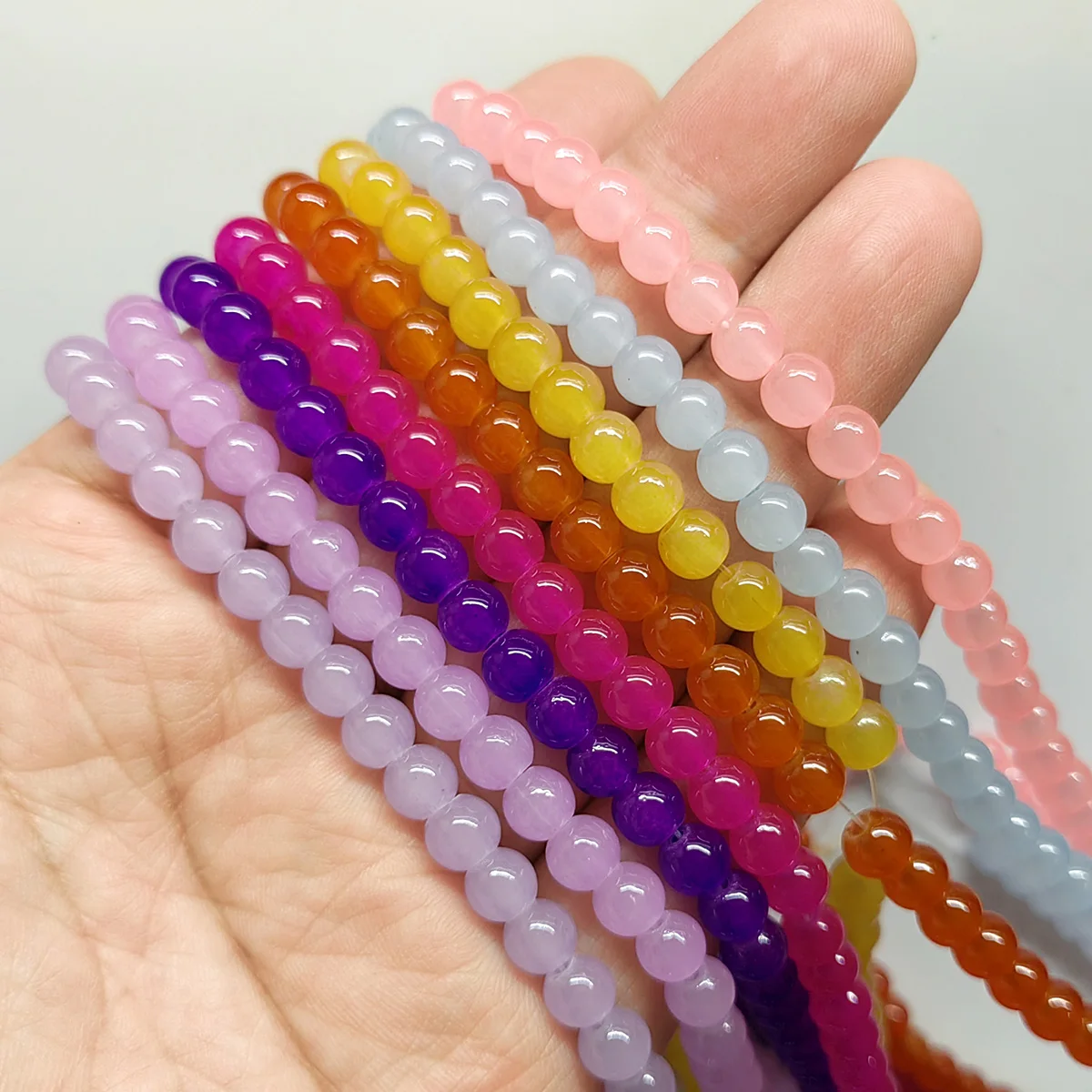 Bulk Glass Beads Jewelry Making  Bulk Jewelry Wholesale Lots - 100pcs 6mm  Round - Aliexpress