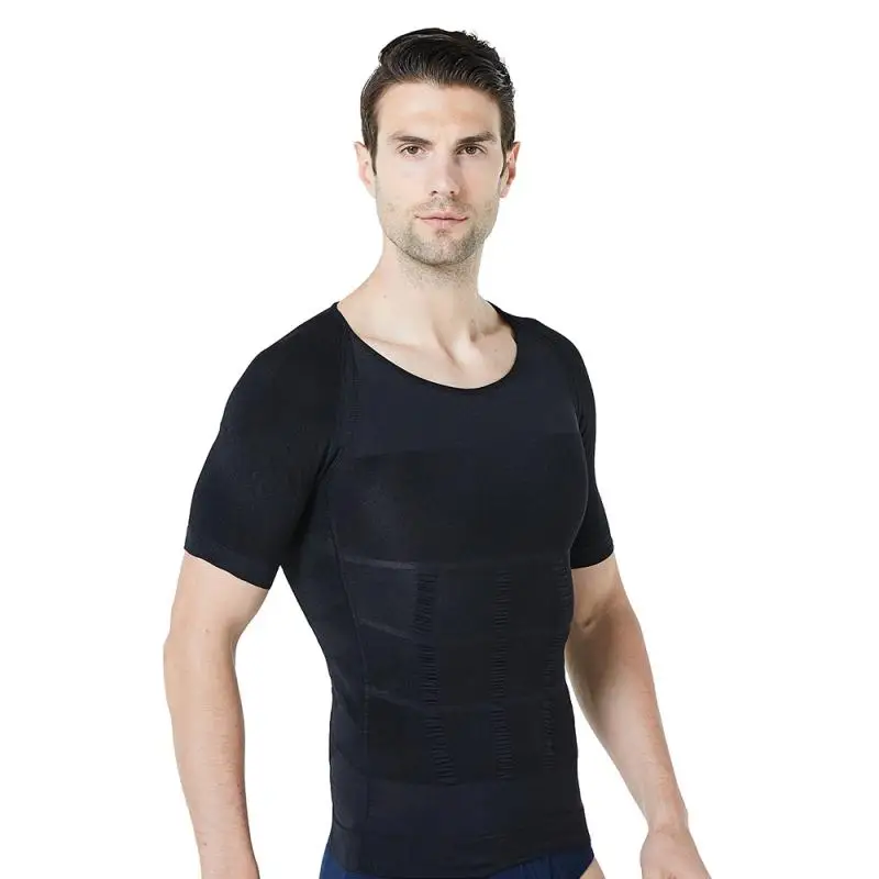 Description Picture 5 of itemMen's Chest Compression Shirt Top Slimming Shapewear Fat Burn Fitness Top Posture Vest Male Belly Abdomen Slim Undershirts Tank
