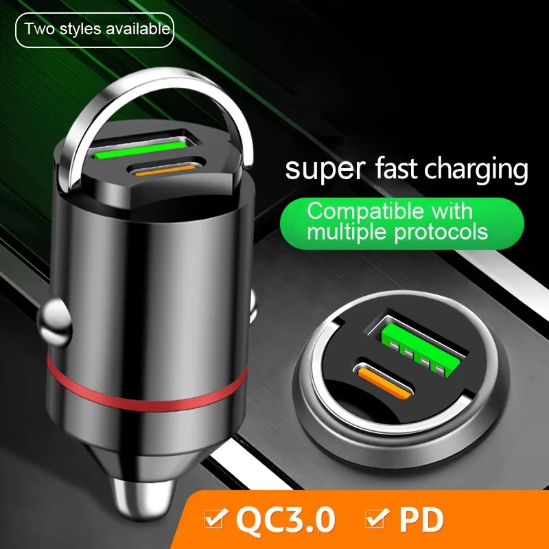 Fast Charging Car Charger USB C Adapter for Phones