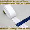 40mm x 5meters Cotton Bias Binding Tape Size Super wide Fold Tape DIY handmade sewing material cloth tape ribbon 6
