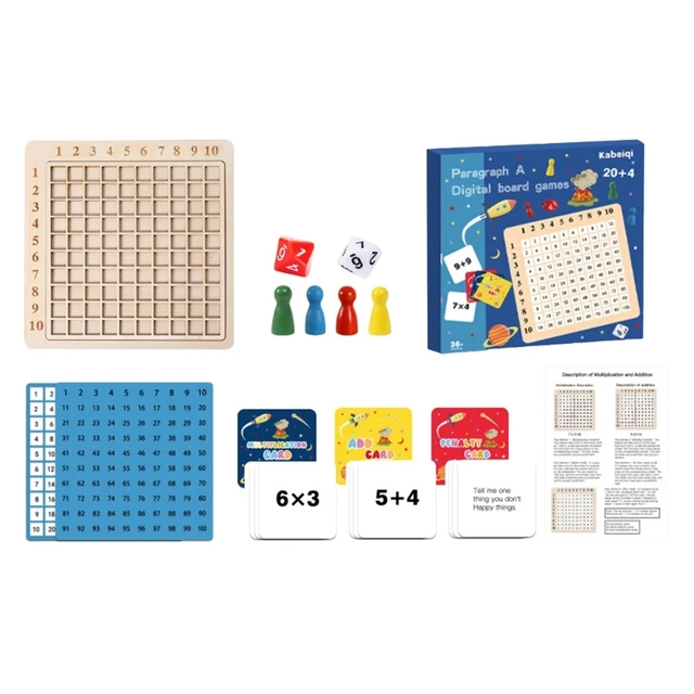 Jogos matemática multiplicação fórmula educação precoce educação infantil  cérebro jogo puzzle multiplicação tabela - AliExpress