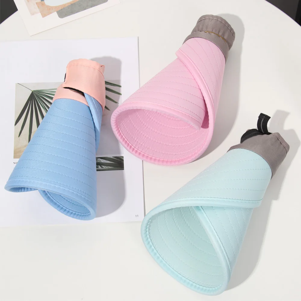 Summer Wide Brim Sun Visor Hat Adjustable UV Protection Golf Hat Portable Lightweight Sports Cap Casual Beach Cap for Women Men