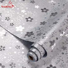 Vinyl Waterproof Wallpaper for Table Tops Kitchen Stove Anti-oil Sticker Dressing Table Bedroom Living Room Wall Renovation Film