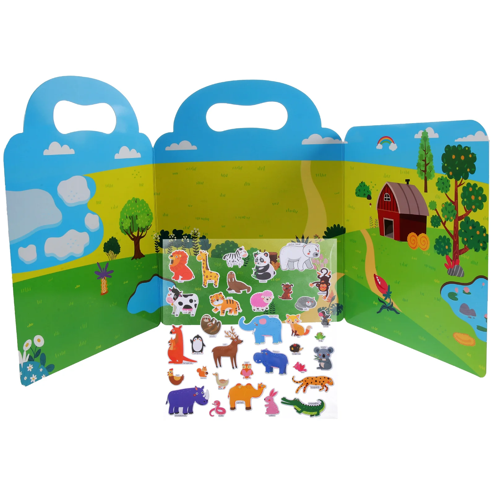 

Children's Educational Bubble Sticker Book Portable Puzzle Cartoon Toy Reusable DIY Books Kids Puzzles Stickers Toddler Toys
