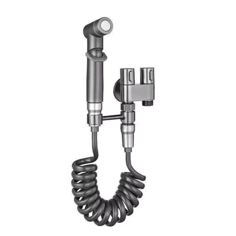 Bidet toilet sprayer set spray water bathroom handheld bidet sprayer toilet shower double outlet angle valve toilet accessories 5