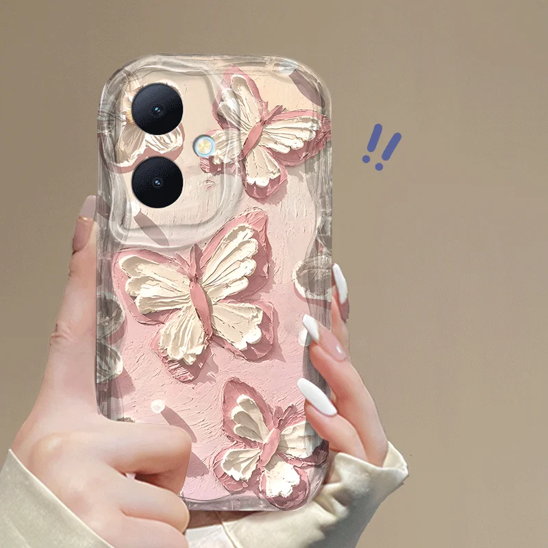 Butterfly Pattern Shockproof Flexible TPU Protective Case