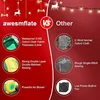 26FT Christmas Inflatable Santa Claus with Cindy Cane & Gift Boxes, Outdoor Blow Up Giant Santa Inflatable Christmas Decoration 4