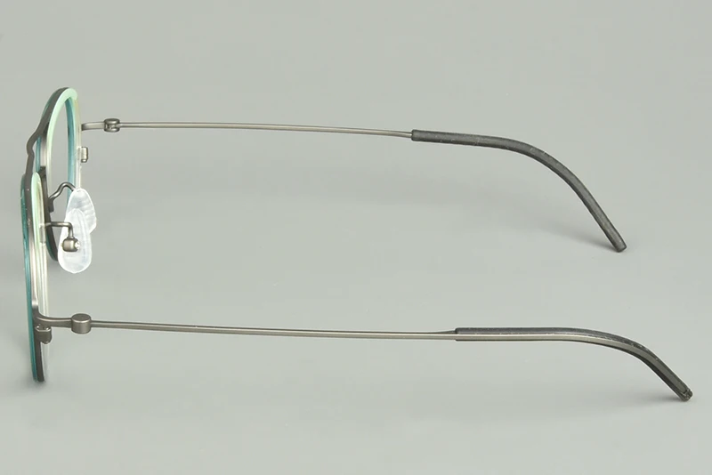 Reines Titan Doppel-strahl Gläser Rahmen Handgemachte Herren Pilot Brillen Rahmen Ultraleicht Frauen Brillen Qualität Männer Brillen – Detail 21