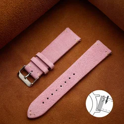 Braccialetto in morbida pelle scamosciata marrone - Bracciale in pelle di vitello per tutte le occasioni