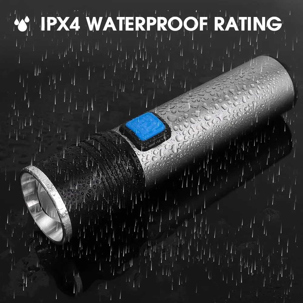 Description Picture 5 of itemUV 395nm Flashlight Zoomable IPX4 Waterproof Stonego USB Rechargeable UV Lamp Inspection Ultraviolet Torch for Pet Urine