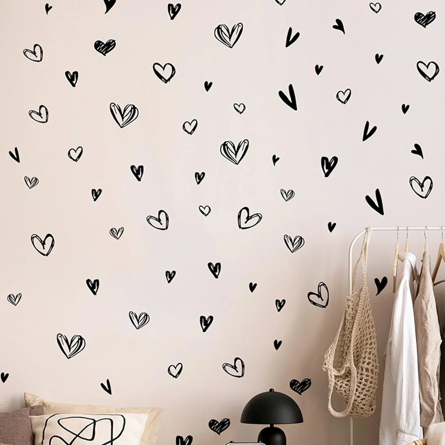 Flowers Wall Stickers, Girls Bedroom Removable Wall Decals, Bohemian Floral Decor for Room Nursery Living Room Bedroom Wal